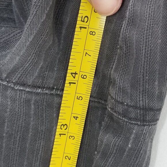 George Black Charcoal Faded 100% Cotton Denim Jean Shorts Pocket Size 34 - Picture 11 of 12